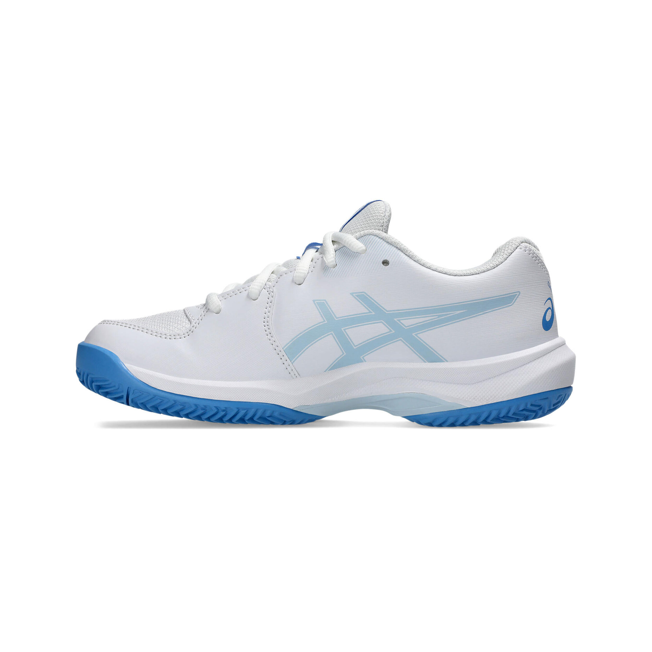 ASICS Gel-Game 10 GS Chaussure Terre Battue Enfants - Blanc , Bleu