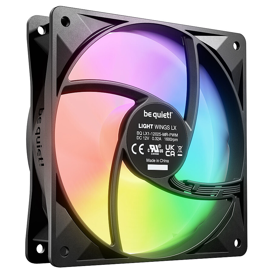 be quiet! Light Wings LX 120 mm PWM Triple Pack - Noir