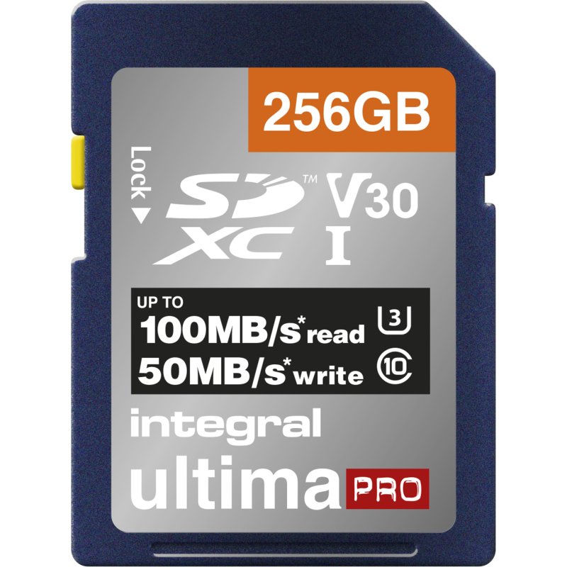 Integral INSDX256G-100/90V30 mémoire flash 256 Go SD UHS-I