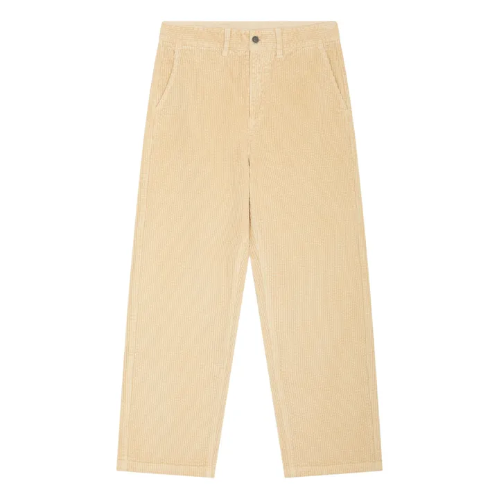 SMALLABLE BASICS Pantalon Femme velours côtelé coton bio | Mastic