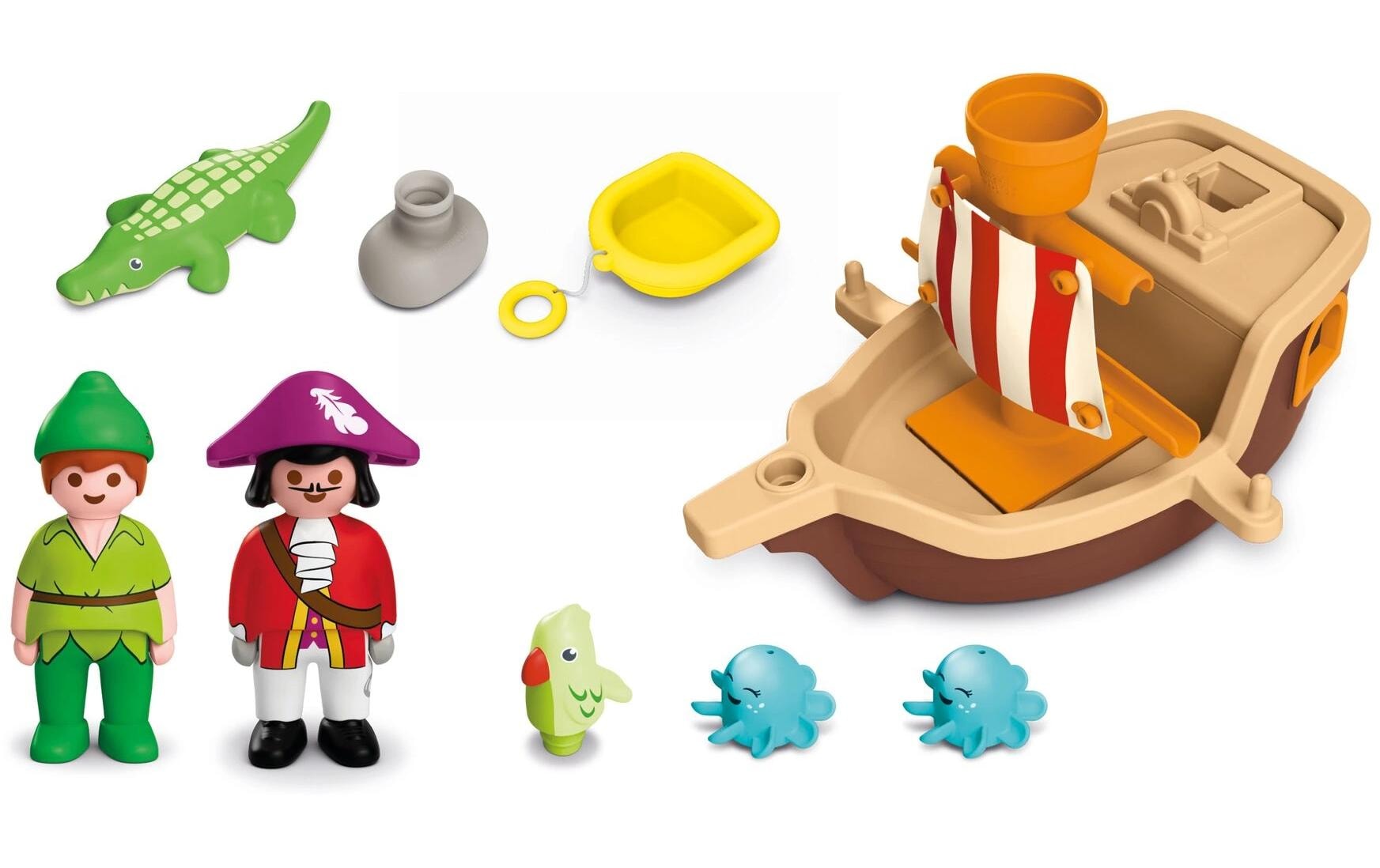 Playmobil® Spielbausteine »Junior Peter Pans Piratenschiff Wasserspritzspass 71769«