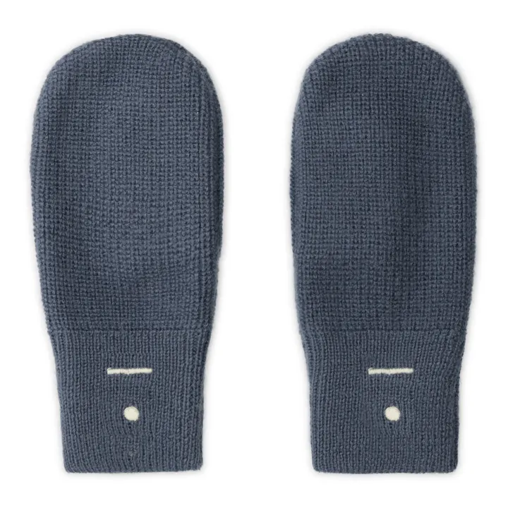 Gray Label Moufles en Maille | Bleu gris