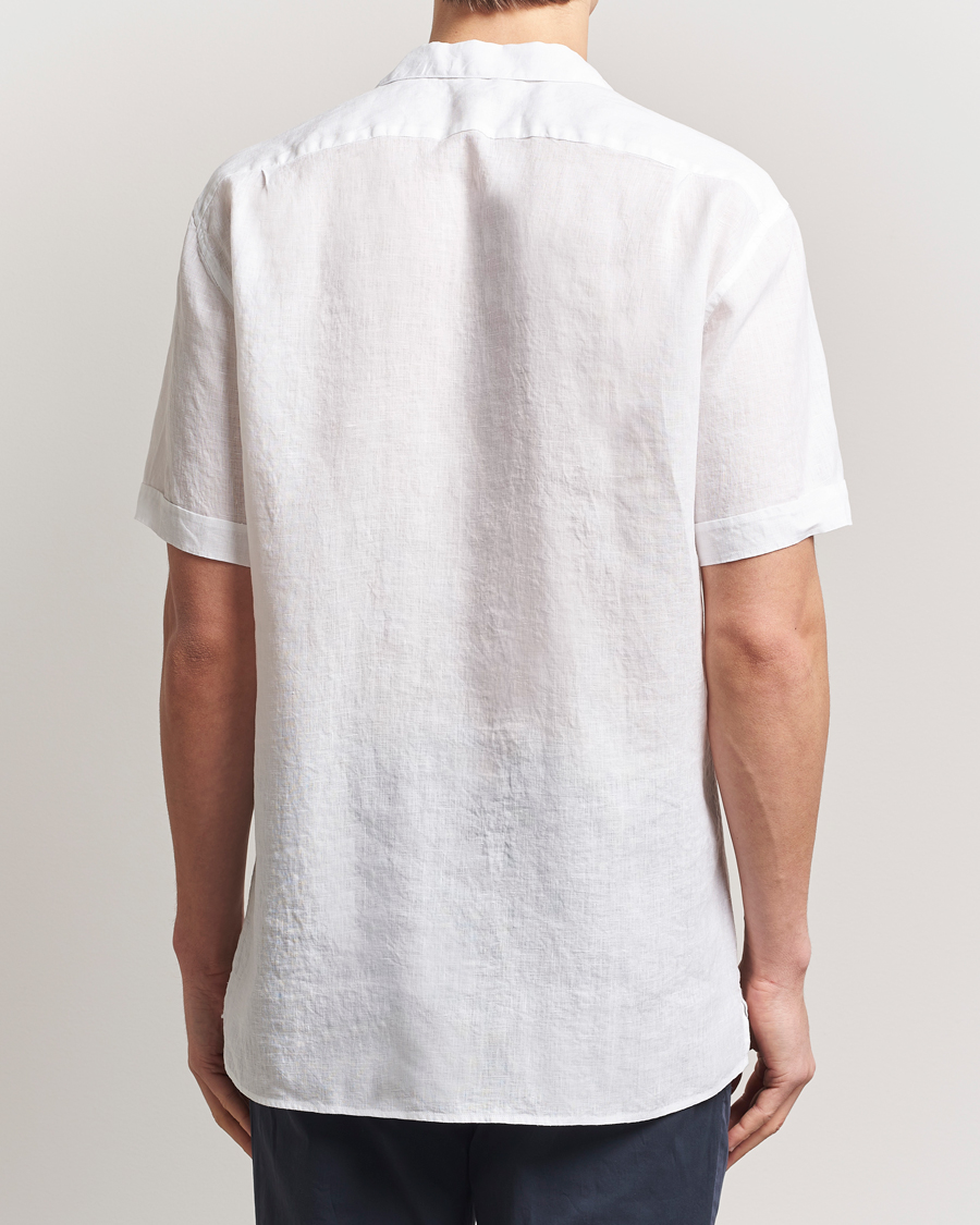 Stenströms Short Sleeve Linen Shirt White