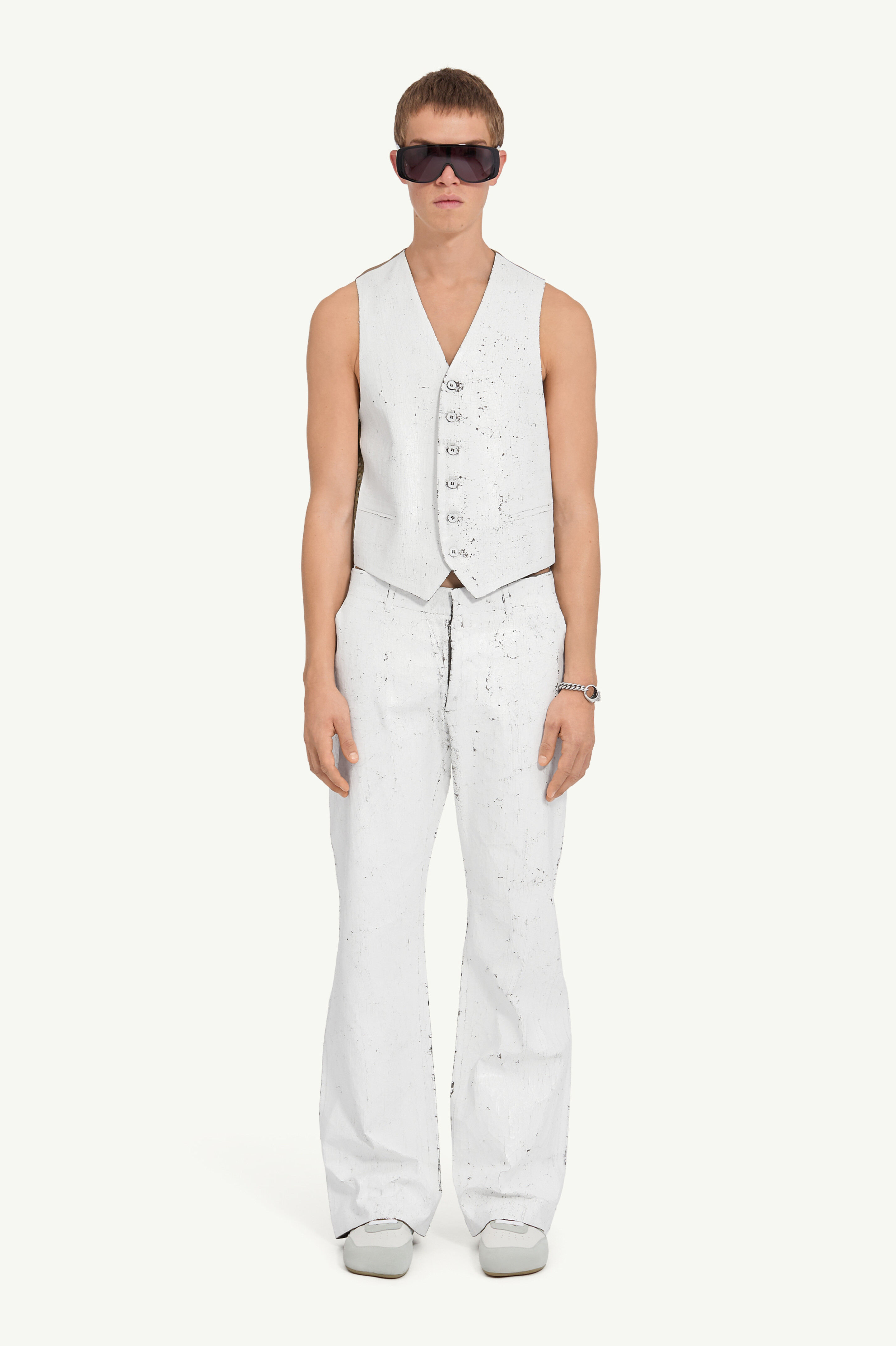 Gilet de costume mi-peint