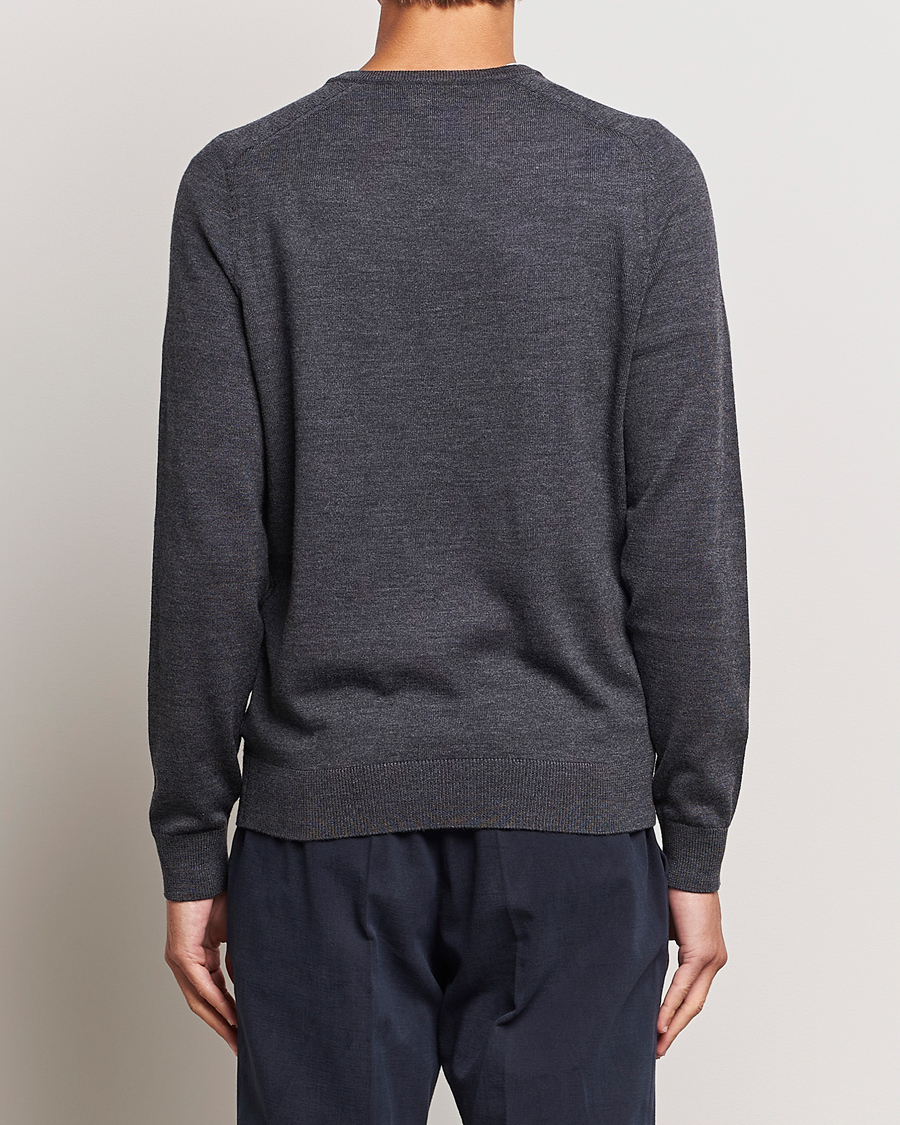 Morris Merino V-neck Grey