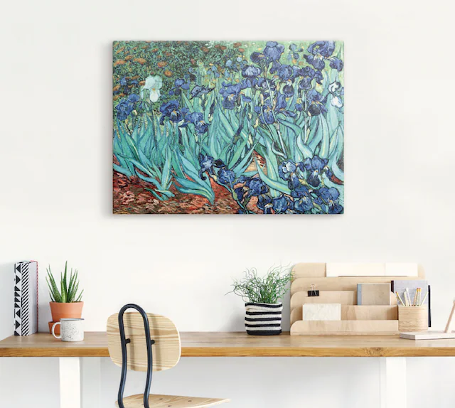 Artland Leinwandbild »Iris (Schwertlilien). 1889« Blumen 1 Stk. tlg. auf Keilrahmen gespannt