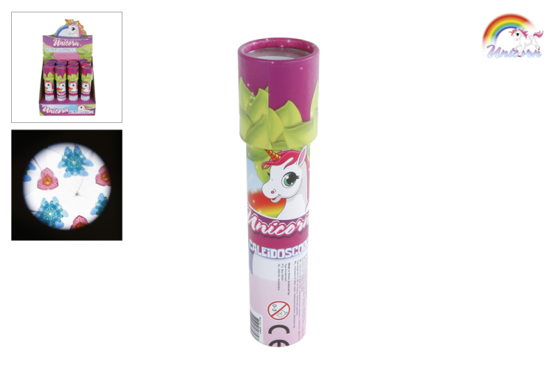 merkloos Unicorn Caleidoscoop 19 cm 1stuk