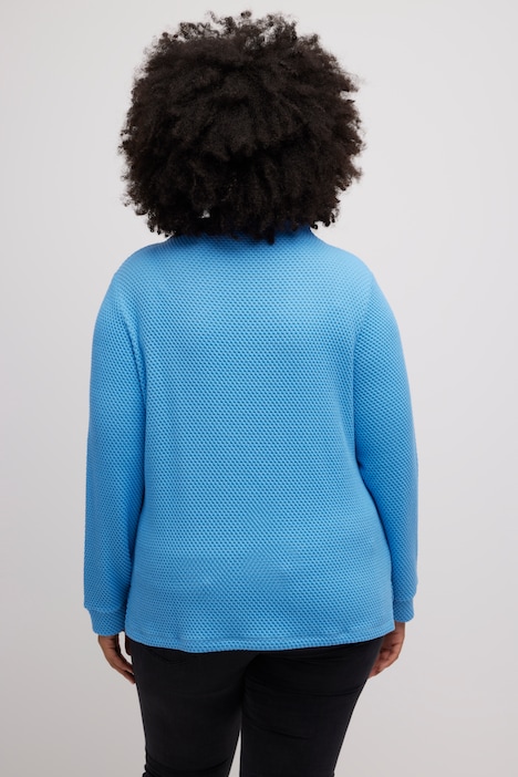 Sweatshirt, Stehkragen, Rundhals, Classic, Langarm