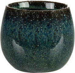 TS bloempot Odile groen / blauw D 8 H 7 cm