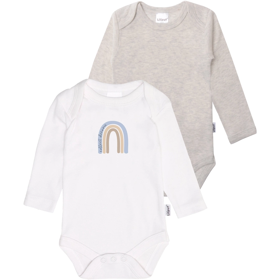 Liliput Baby-Geschenkset Regenbogen weiss-grau