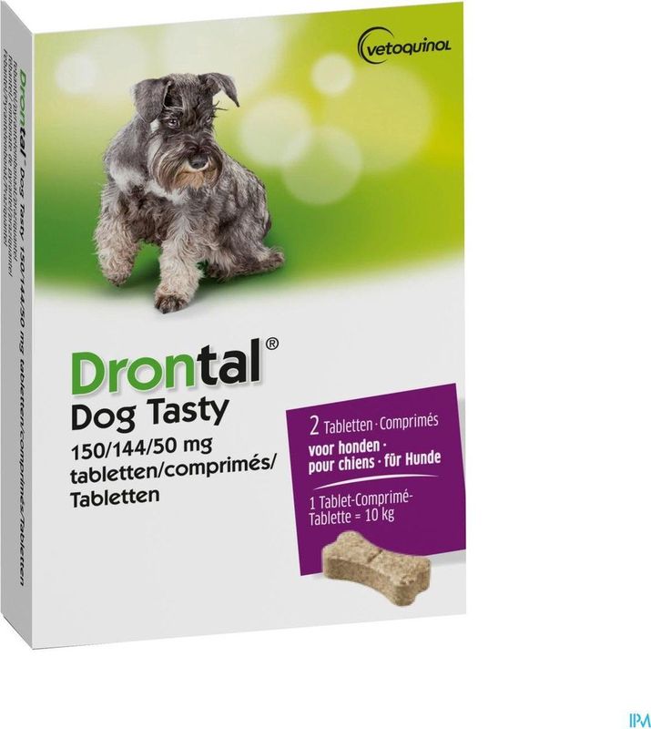 Drontal - Dog Tasty - Wormenkuur - 2 Tabletten