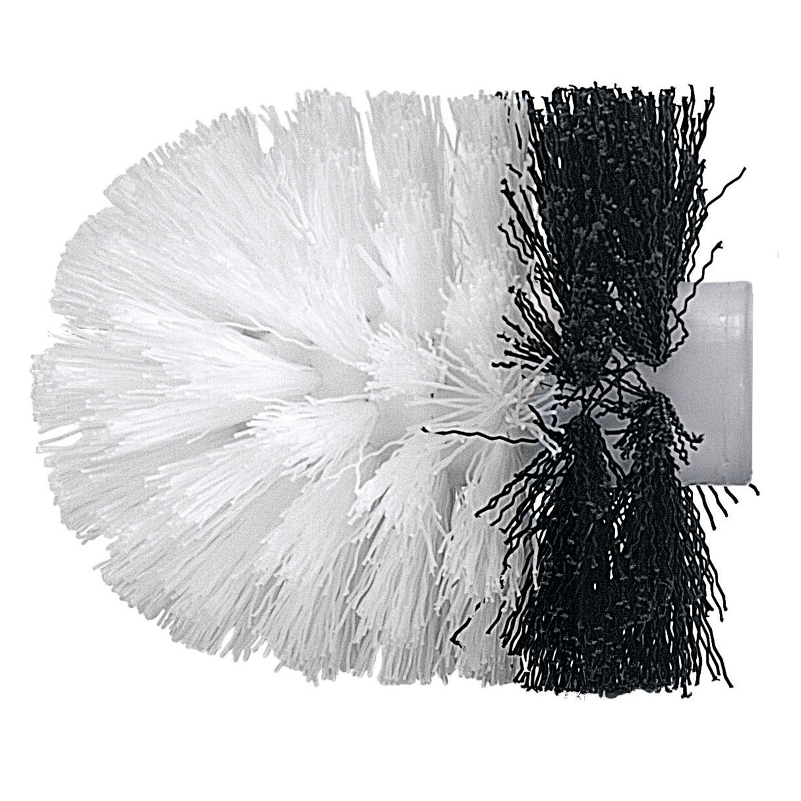 Bürstenkopf - schwarz-weiß - Ø 8,2 cm