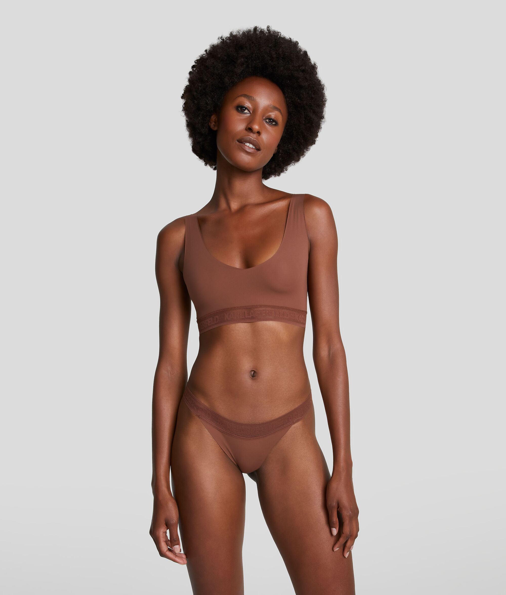 BRALETTES ULTRA-LÉGÈRES ORNÉES DU LOGO KARL - LOT DE 2