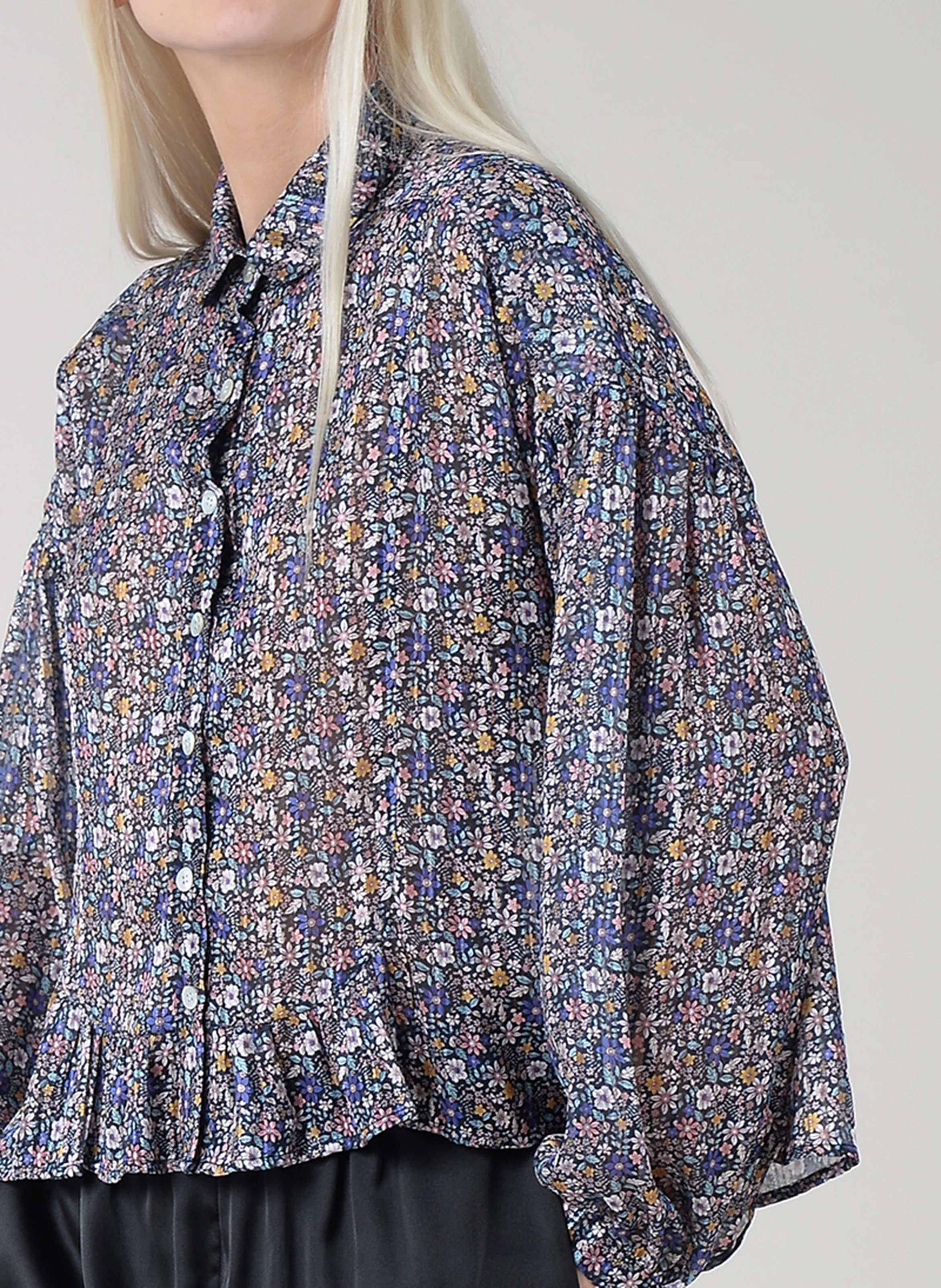 Chemise col classique imprimé fleuri | Multicolore