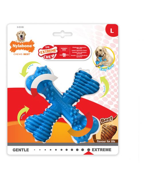 Nylabone Extreme Chew X Bone Rund - Hondenspeelgoed