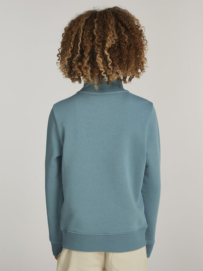 Calvin Klein MONOGRAM MINI BADGE HALF-ZIP North atlantic
