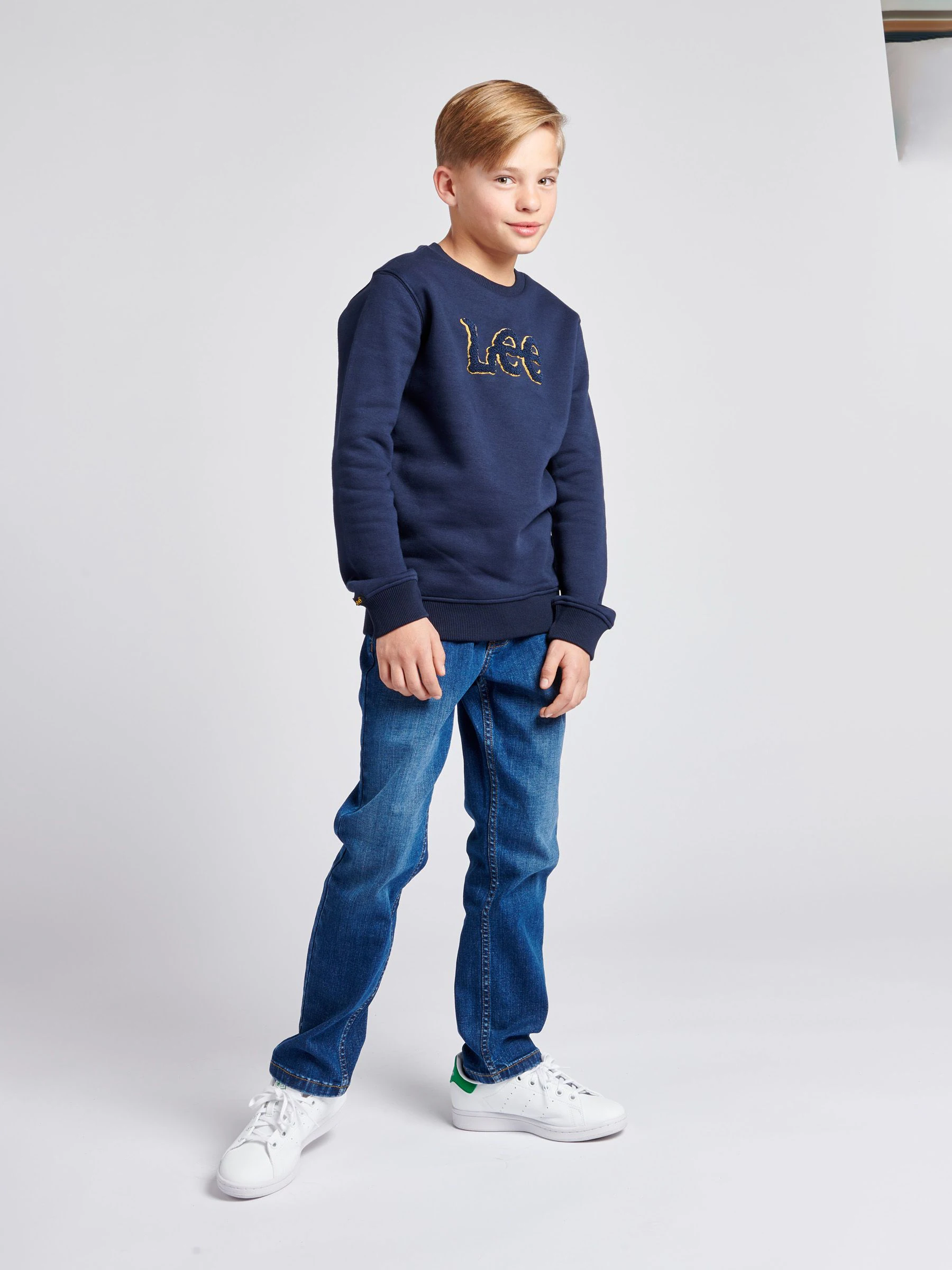 Normaal blauw - Lee Daren jeans met rechte pasvorm voor jongens