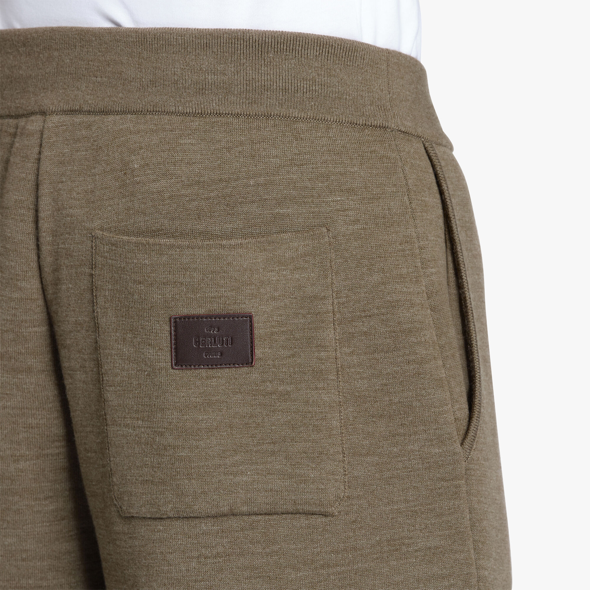 Pantalon En Laine Double Face Scritto