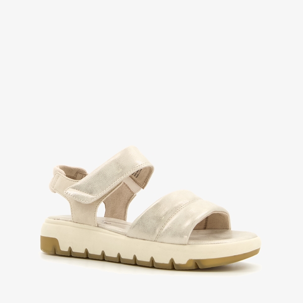 Softline dames sandalen met metallic details