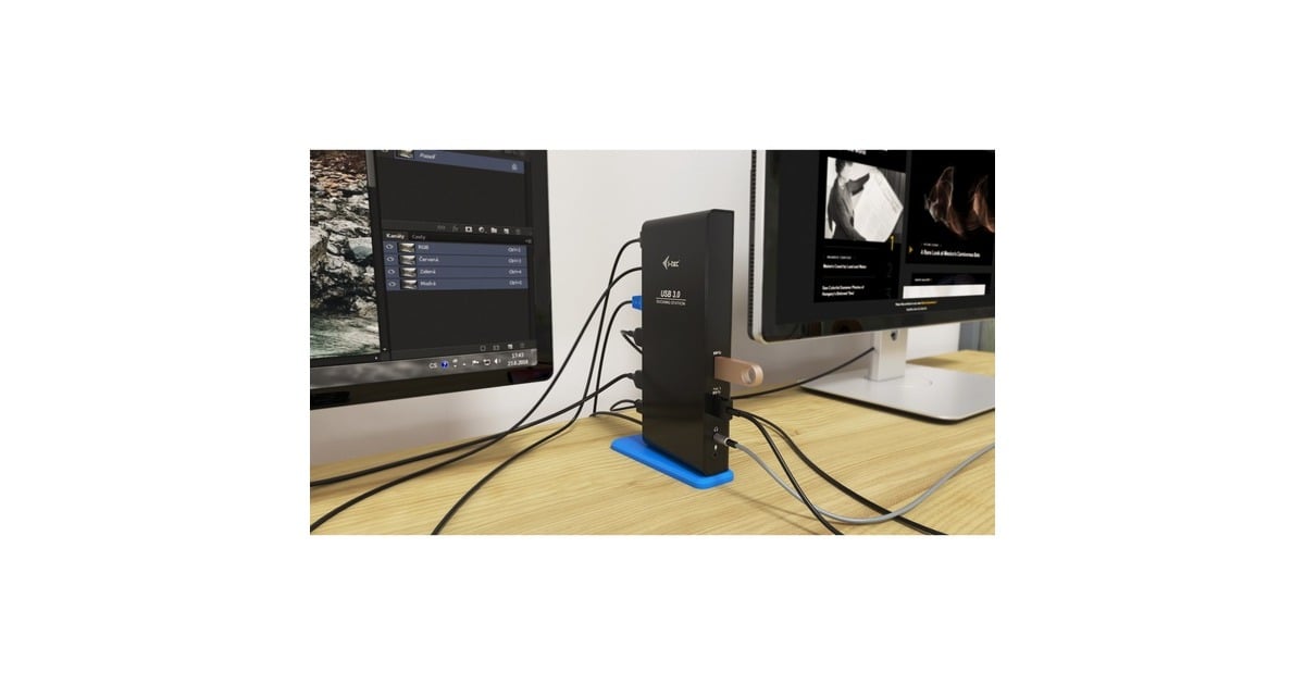 i-tecUSB 3.0/USB-C Dual HDMI dockingstation  (Zwart)