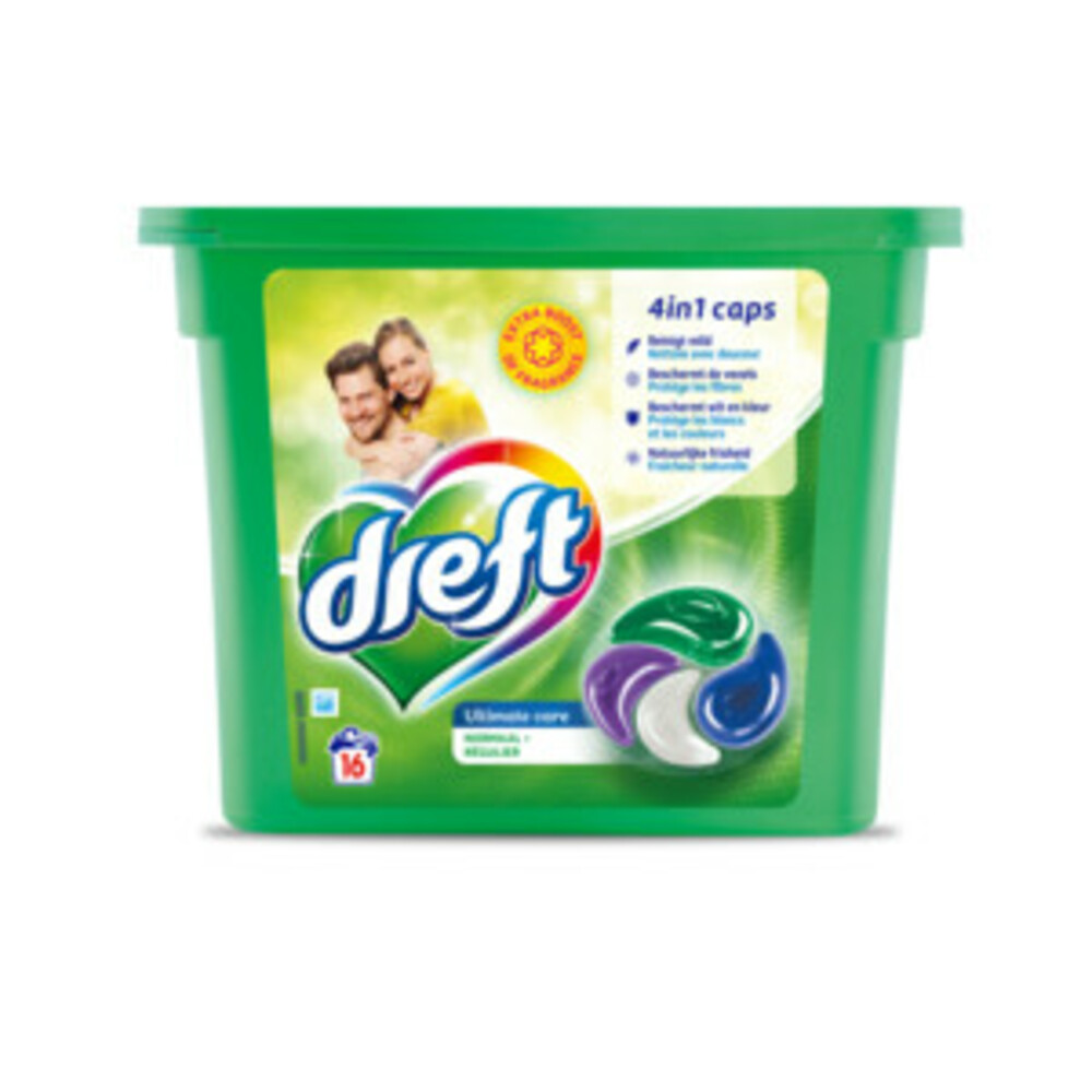 Dreft Wasmiddel Capsules Ultimate Care16 stuks