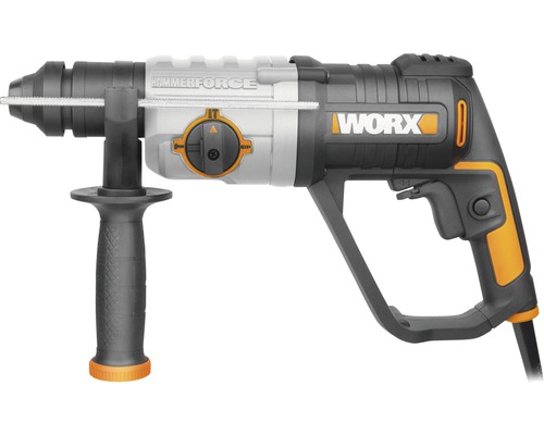 WORX 800W 2,5 Joule WX339 boor- en beitelhamer, inclusief koffer en accessoires