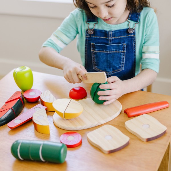 Melissa & Doug - Udskåret Mad