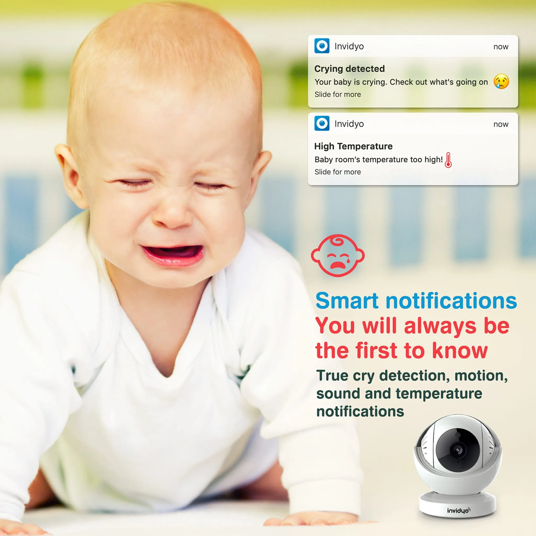 Invidyo Moniteur Caméra Wi-Fi