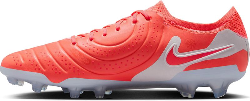Nike Heren Legend 10 Elite FG - Hot Lava Wit - Voetbalschoenen