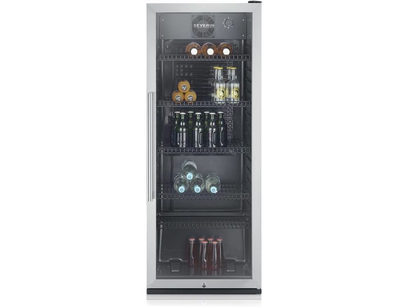Severin Weinkühlschrank FKS 8841 Edelstahl/Schwarz, Rechts Freistehender Weinschrank