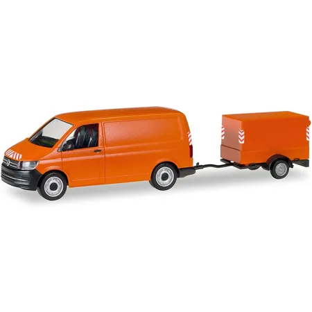 Herpa - VW T6 Transporter mit Planen-Anhänger