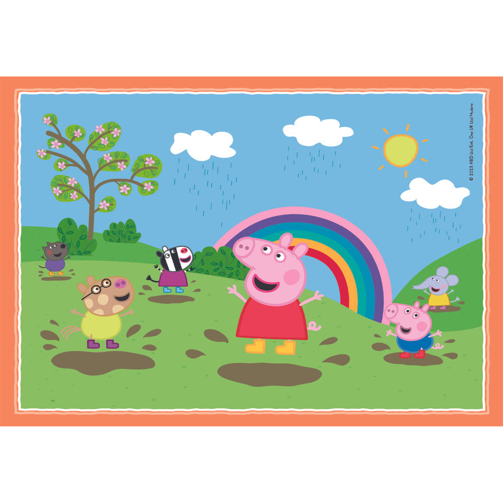 Clementoni Peppa Pig 4-in-1 puzzelset - 12 + 16 + 20 + 24 stukjes