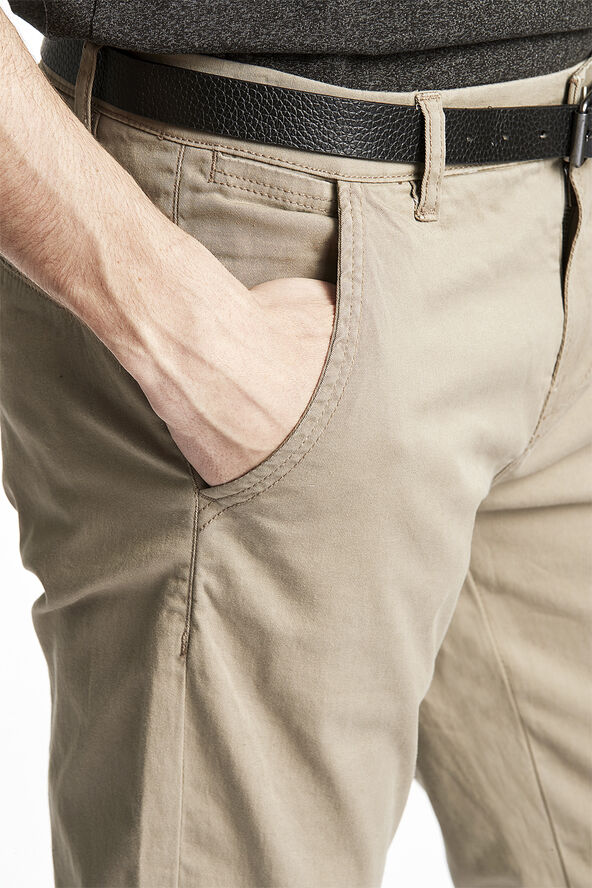 Lindbergh Chino m. bælte & stretch Sand