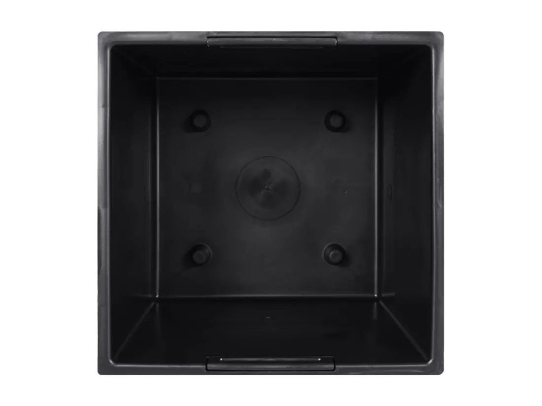 Jardinière et intérieur amovible anthracite PP aspect béton