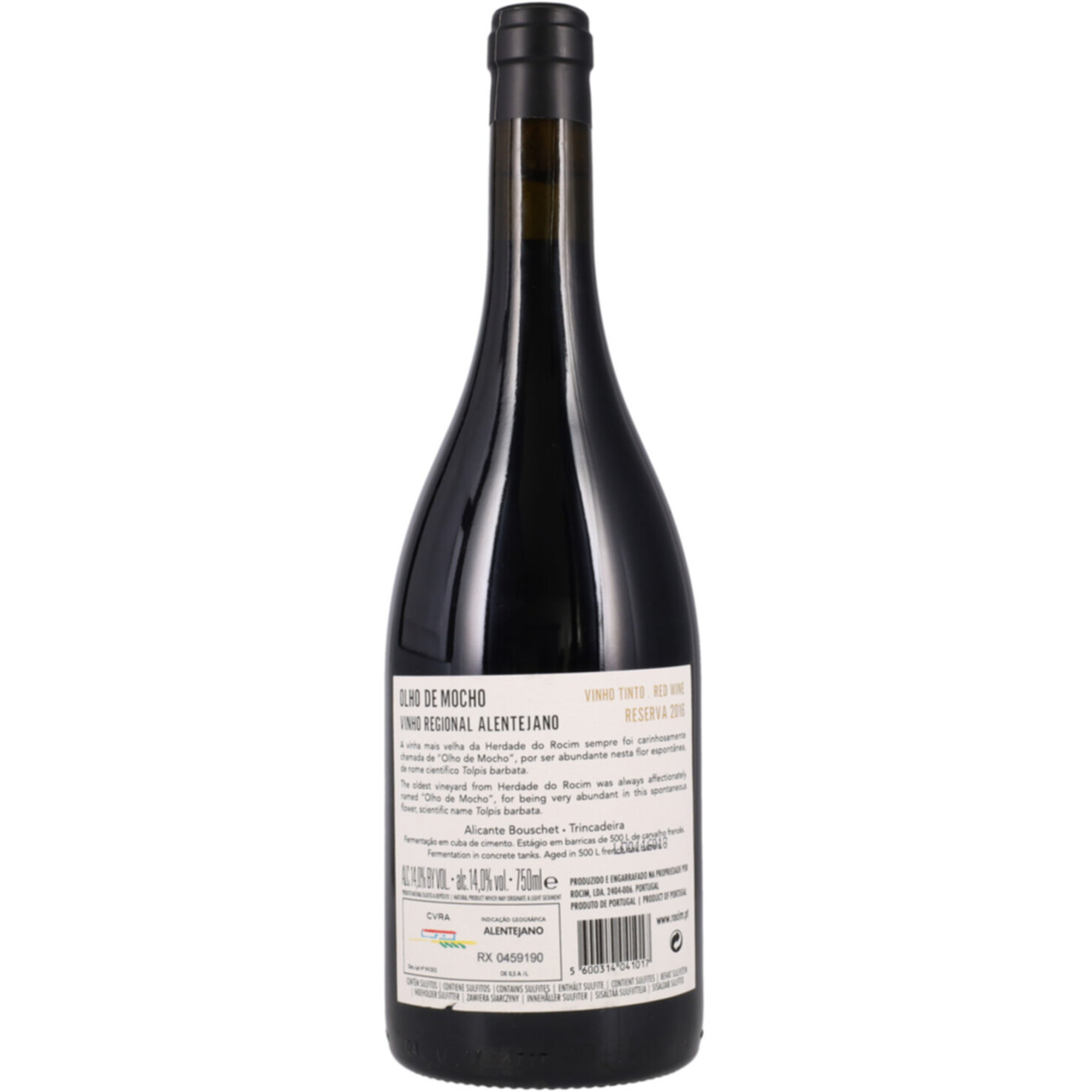 Vinho Regional Alentejano Reserva Olho de Mocho Herdade do Rocim -75cl