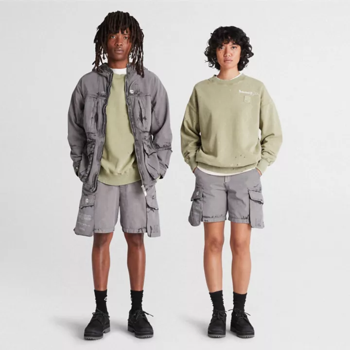 Sweat à col ras du cou Future73 Timberland x A-COLD-WALL* unisexe en vert clair