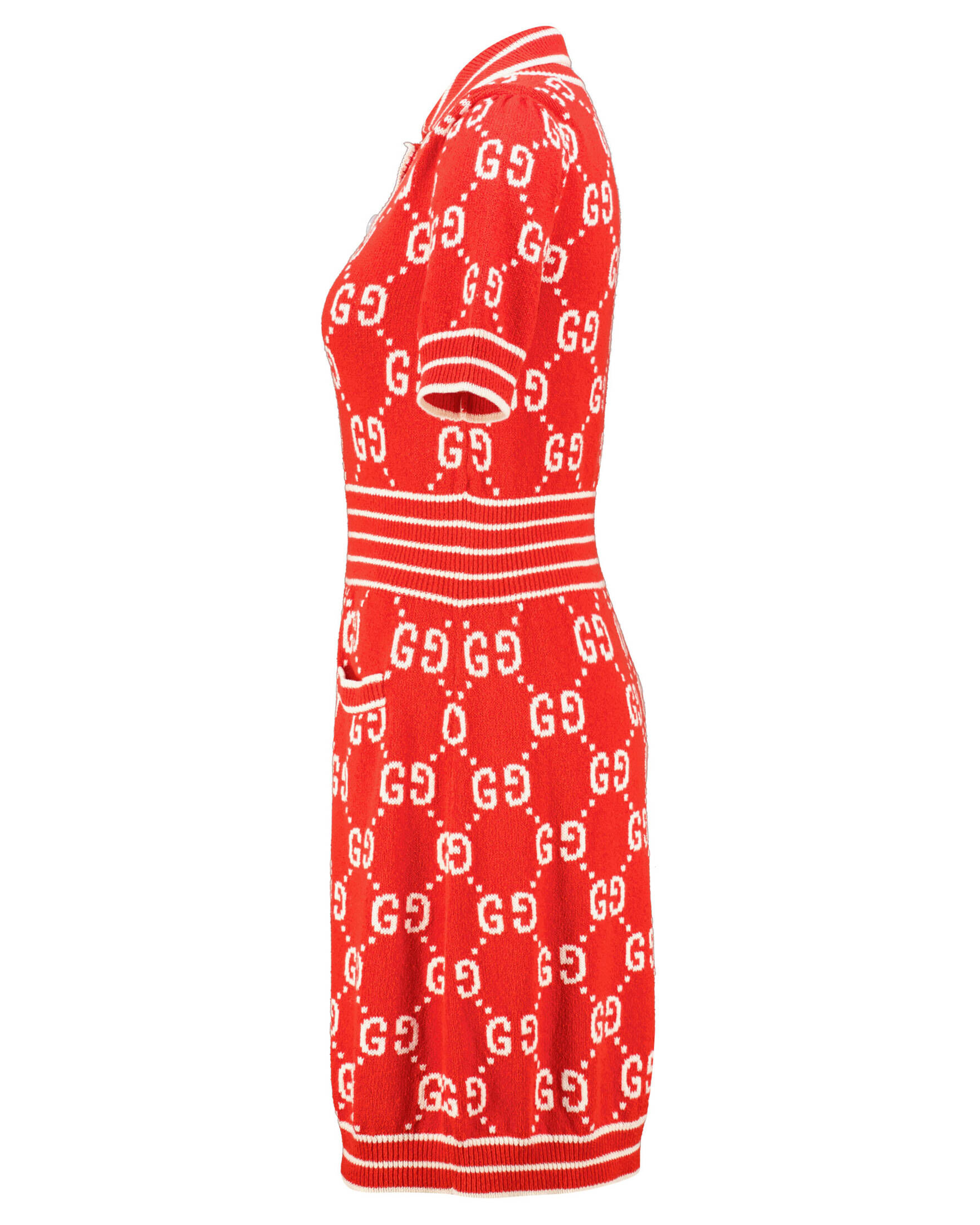 Gucci| Damen Polokleid aus Baumwolljacquard