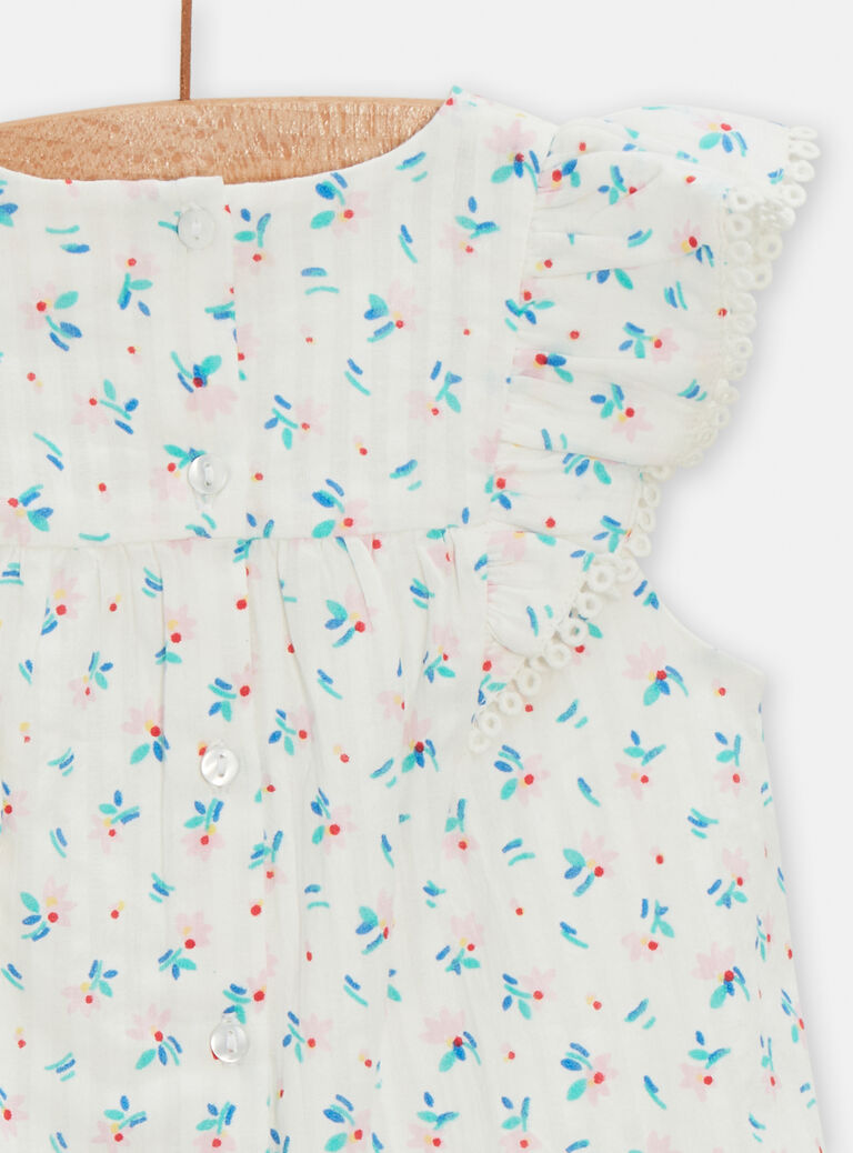 Robe à motif fleuri pour bébé fille