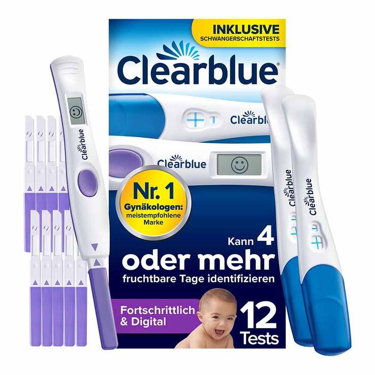 Clearblue Ovulation und Schwangerschaftstest Kombipackung , 12 St