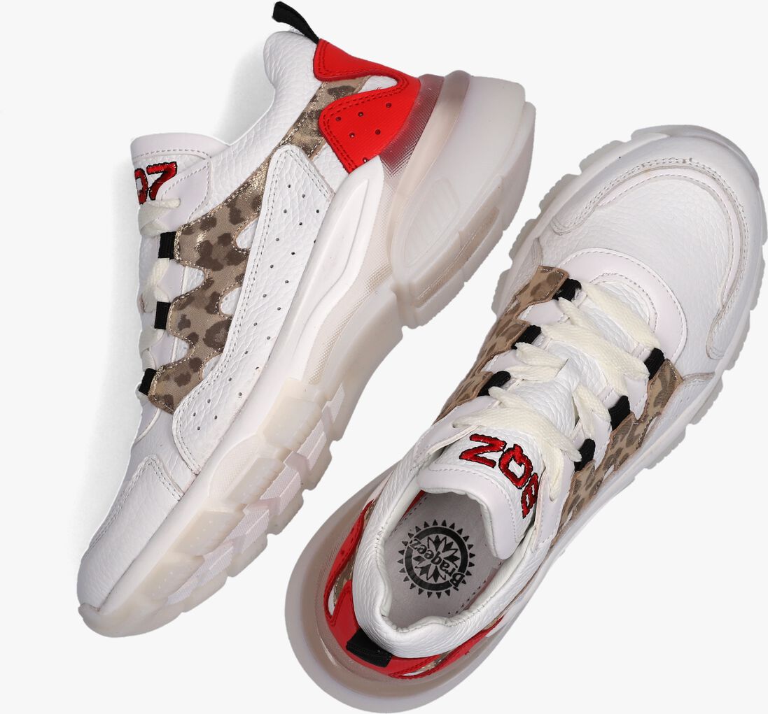 BRAQEEZ witte braqeez lage sneakers gwen genna