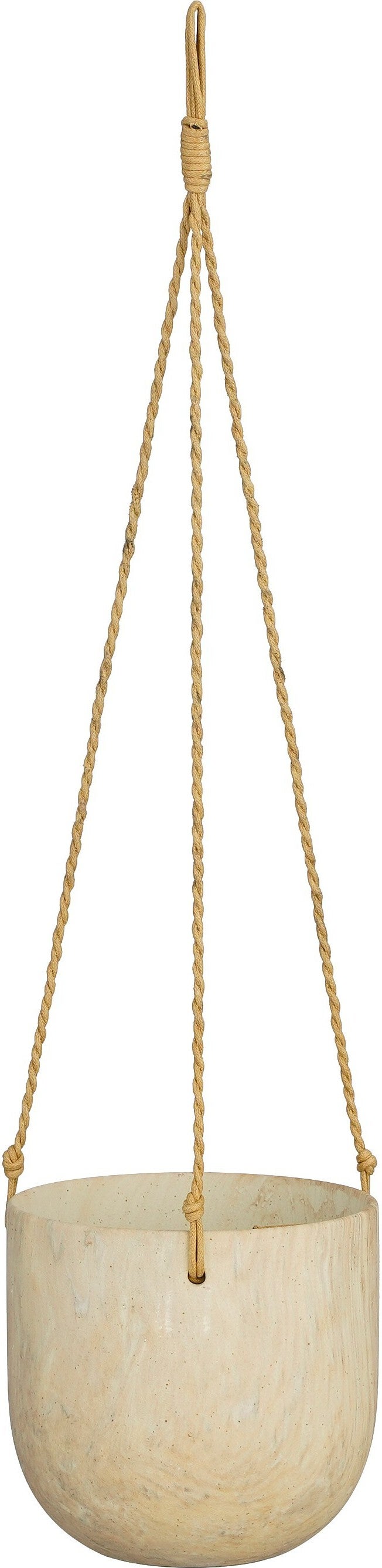 Mica Decorations hangpot Trentino crème D 15 H 14 cm