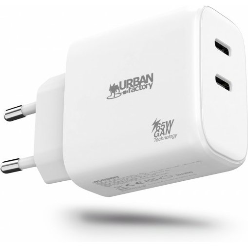 Urban Factory PGC65UF chargeur d'appareils mobiles Smartphone Blanc Secteur Intérieure