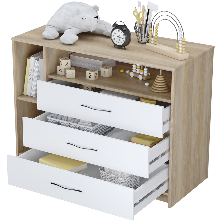 Polini Kids Kommode Simple 2110 Ulme-weiss