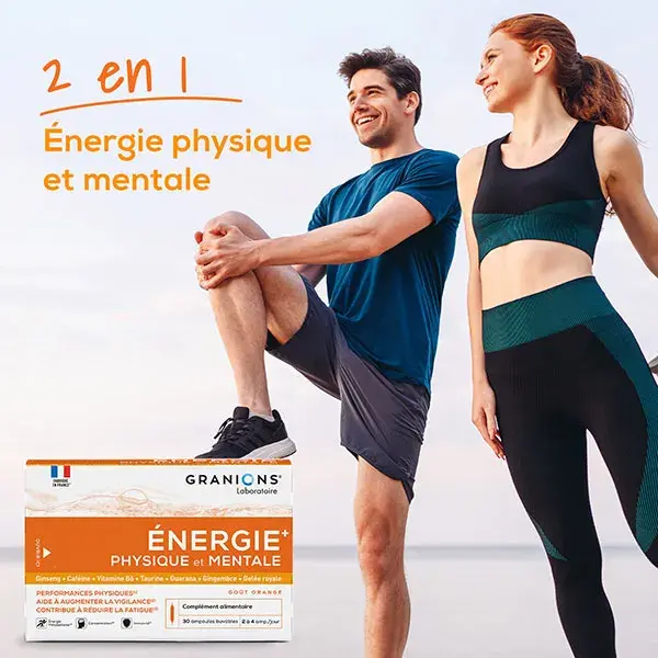 GRANIONS Energia Física e Mental - Vitaminas - Geleia Real - Ginseng