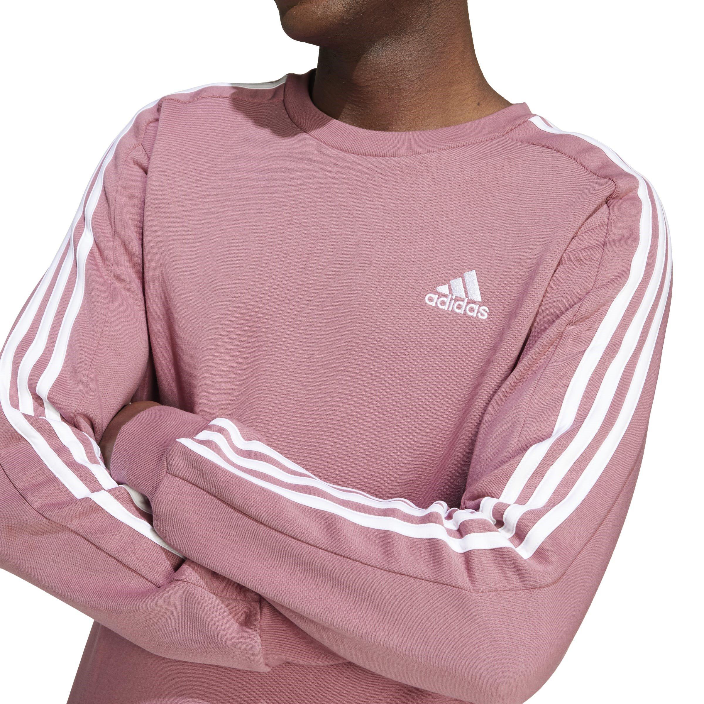adidas Essentials 3-Stripes Fleece Sweatshirt Mens