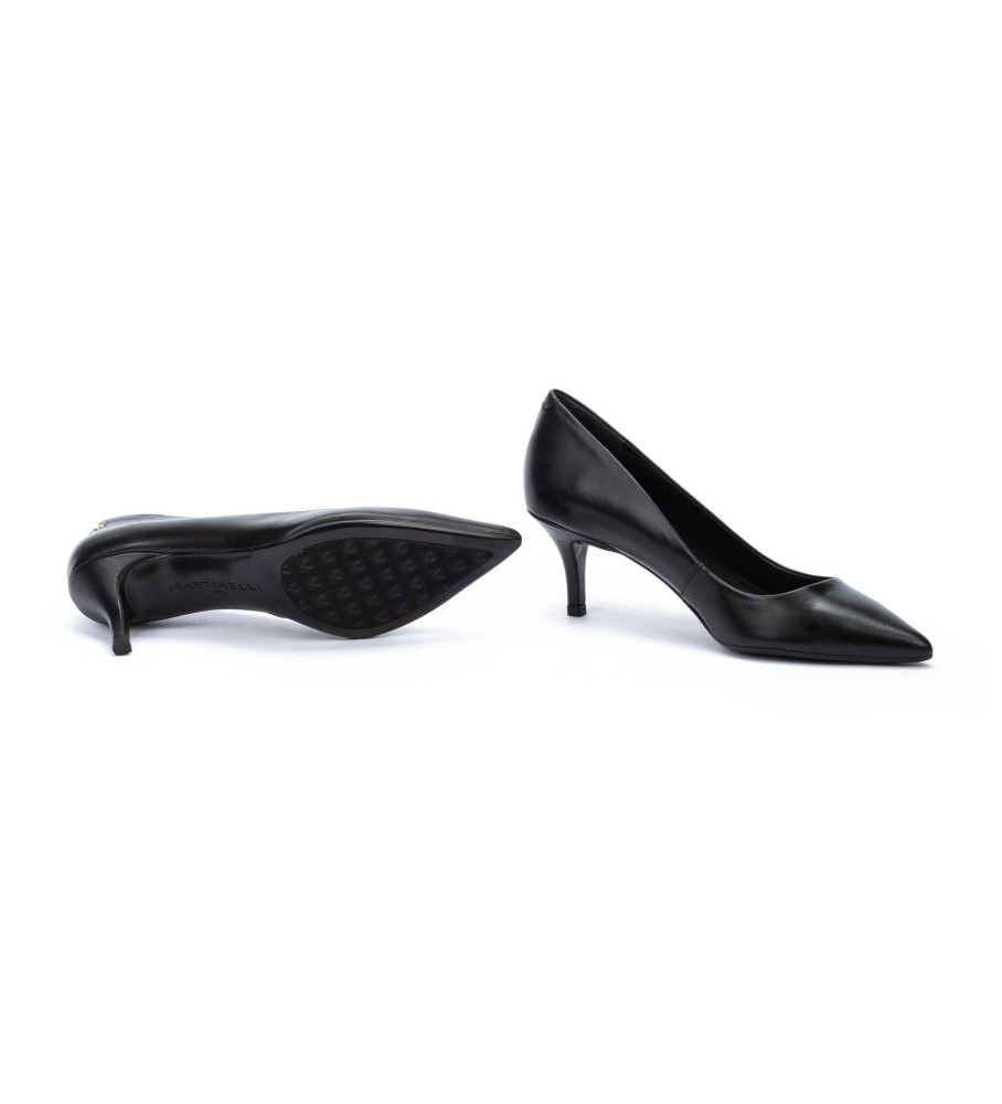 Sapatos Martinelli Fontaine em couro preto - Altura do salto: 6,5 cm -