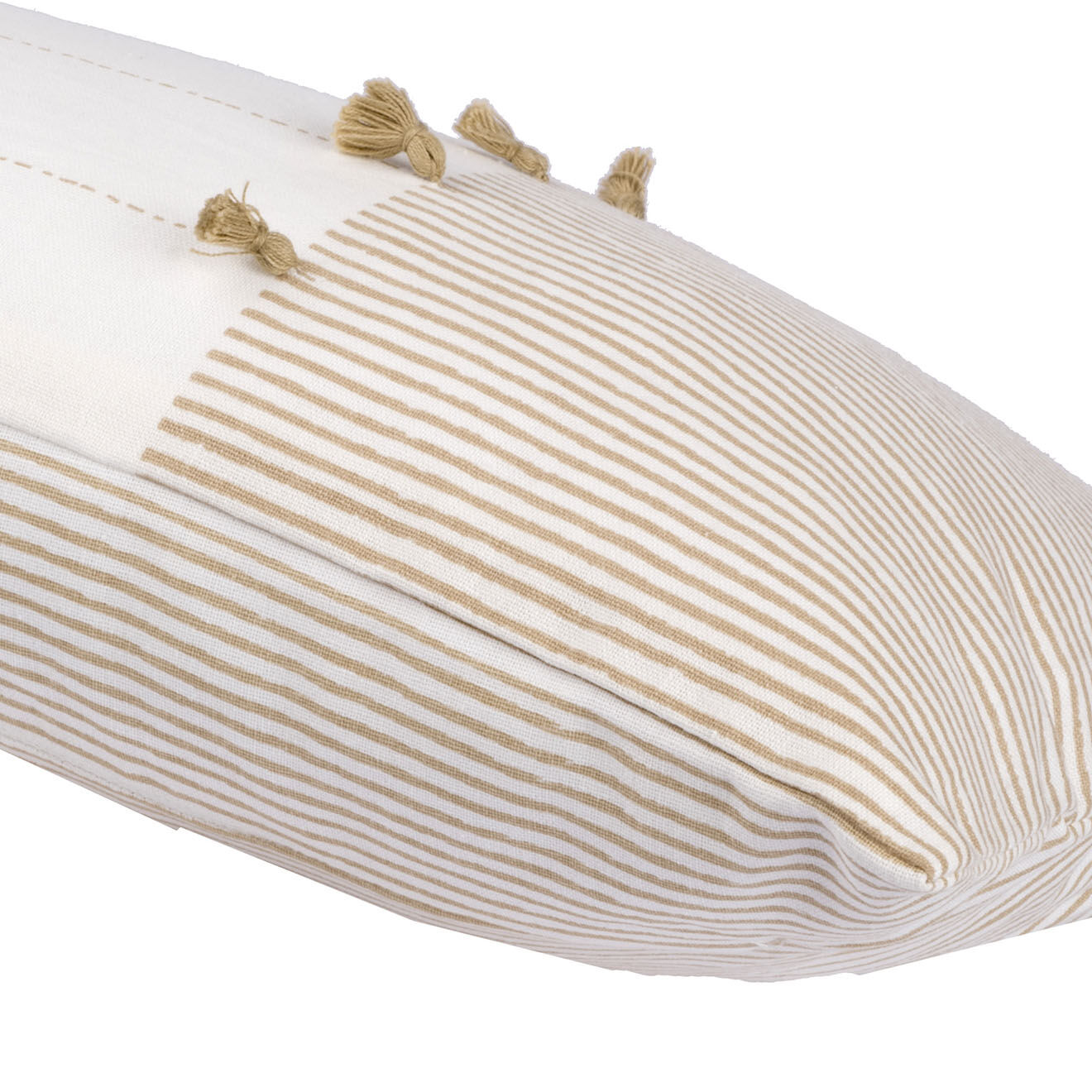 Febronie Housse de coussin Pinstripe sable - 50x30 cm