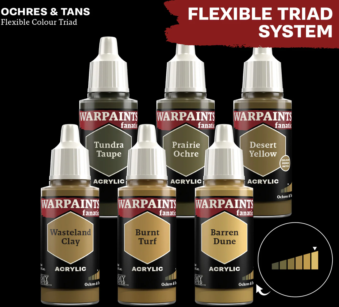 The Army Painter  Warpaints Fanatic: Ochres & Tans, Tundra Taupe (18 ml)    Warme Erdtöne für kreative Meisterwerke