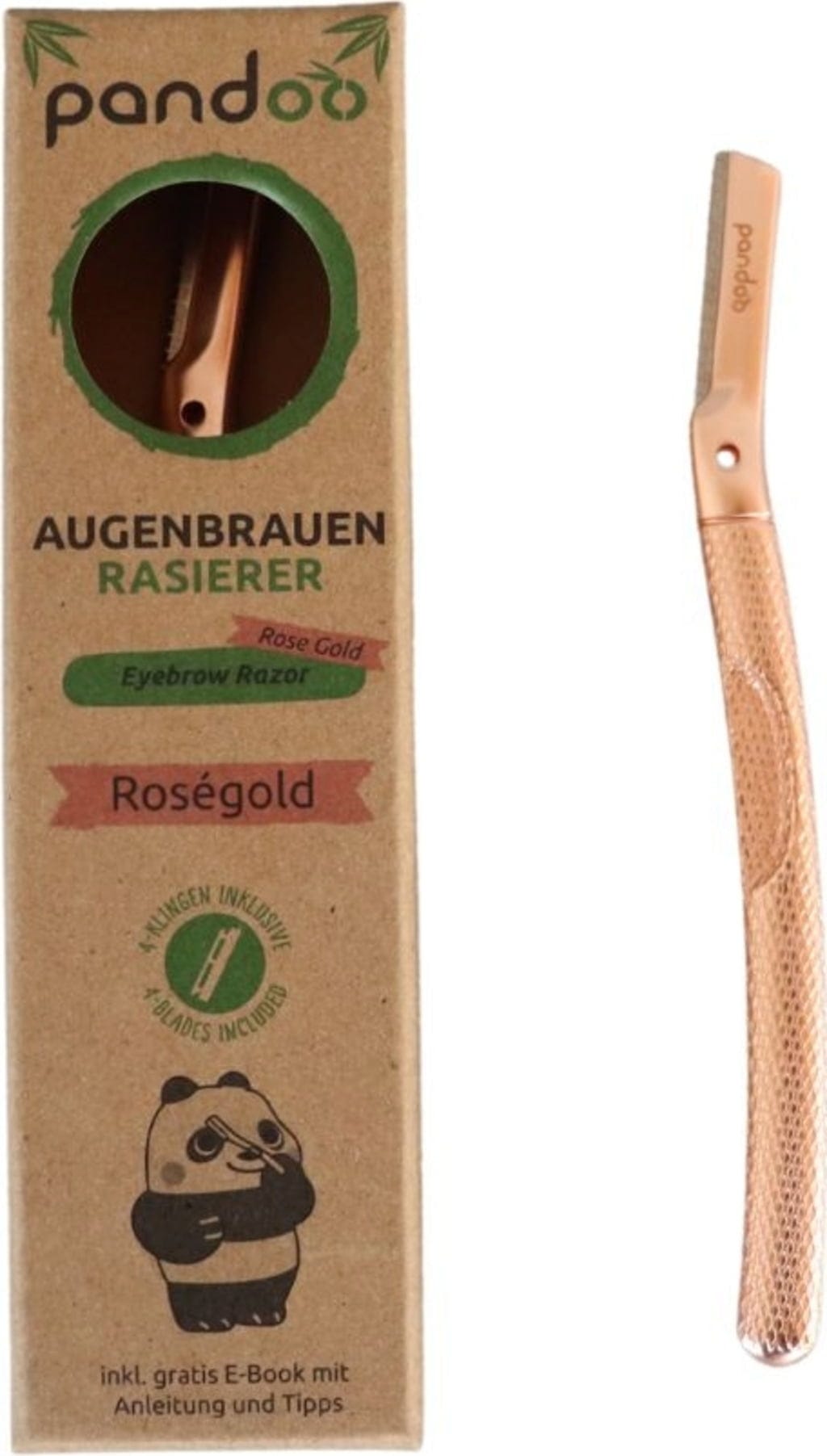 pandoo  Augenbrauen-Rasierer, Rosé Gold