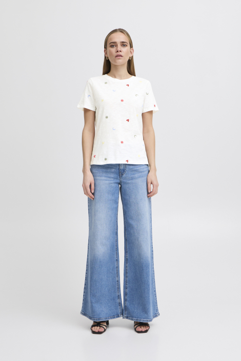Ichi ecru dames t-shirt